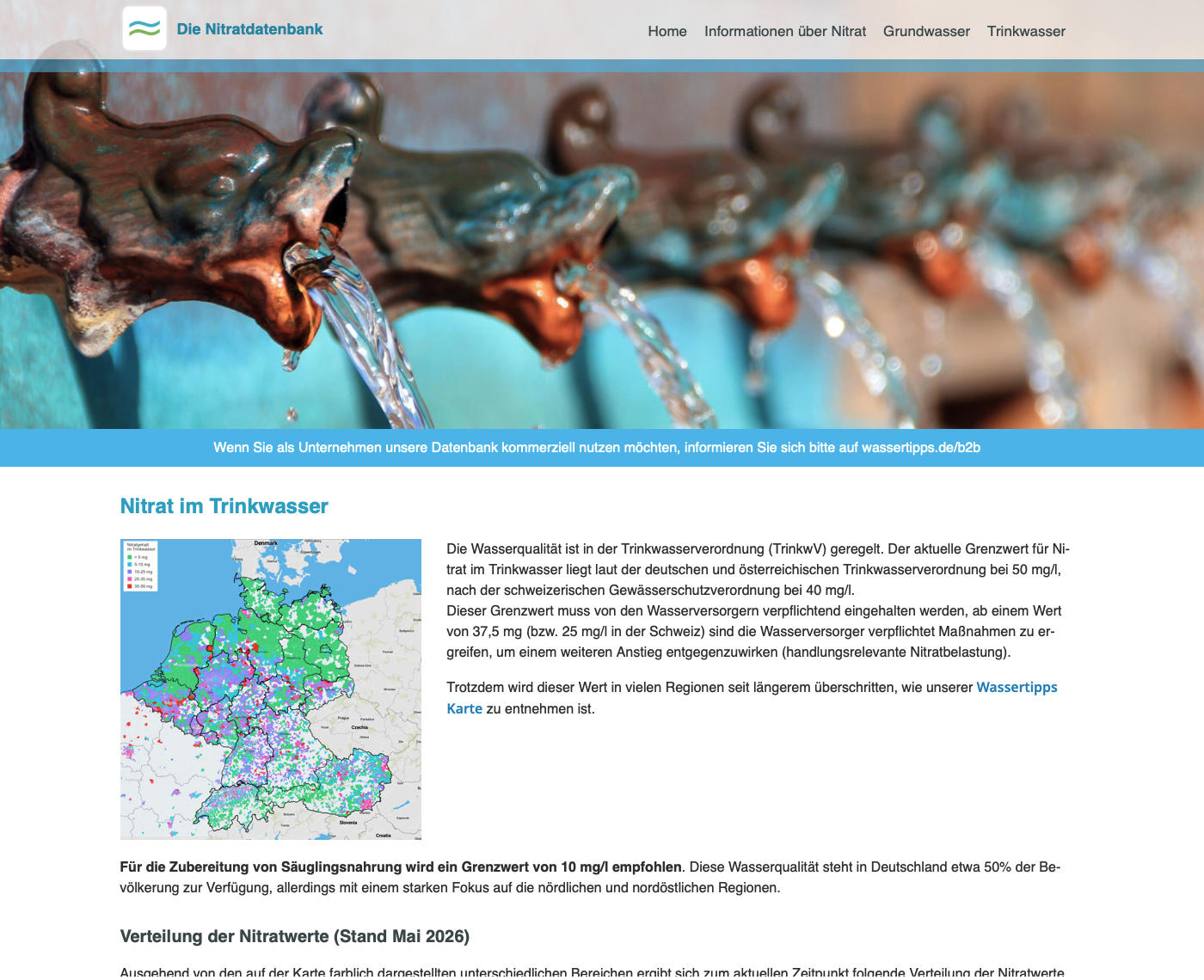 Wassertipps Karte