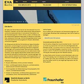 Webauftritt EVA-Berlin Startseite