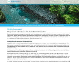Nitratdatenbank �ber Grundwasser
