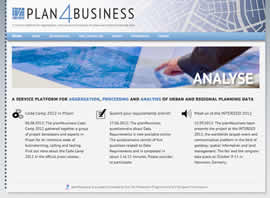 plan4business öffentlicher Webauftritt